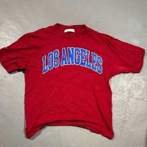 Zara boys Los Angeles t-shirt size 13-14 red and blue